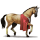 jahalni konj angleški polnokrvni kostanjeva