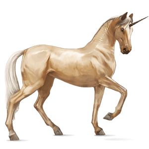 samorog za jezdenje akhal-teke palomino