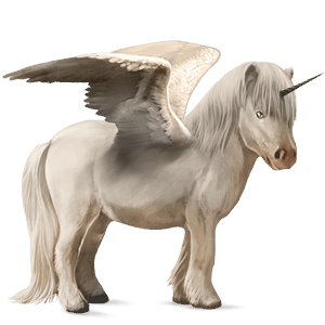 krilati samorog poni  cremello