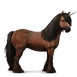 samorog za jezdenje gypsy vanner rdečkasto rjava