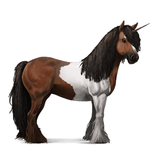 samorog za jezdenje gypsy vanner rdečkasto rjava tobiano