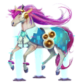 poni sivo rjava