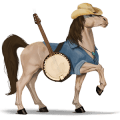 poni Šetland mišje siva
