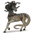 vprežni konj percheron pikasto siva