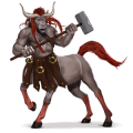 samorog poni svetlo siva