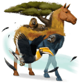samorog poni cremello
