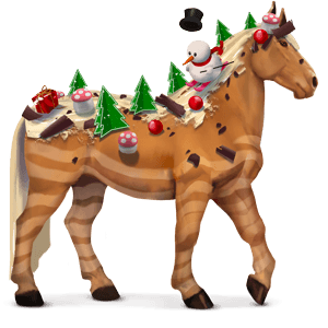 božanski konj božična rolada