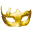 rumena pustna maska